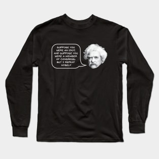 Mark Twain on Congress Long Sleeve T-Shirt